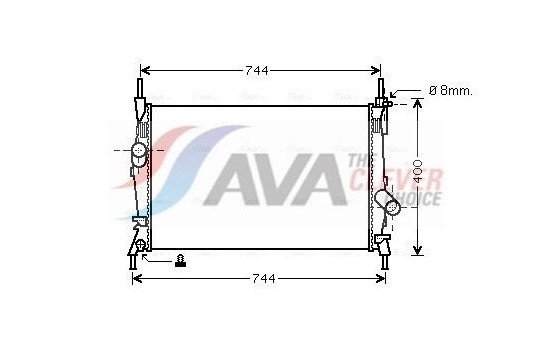 Radiator, engine cooling FD2403 Ava Quality Cooling