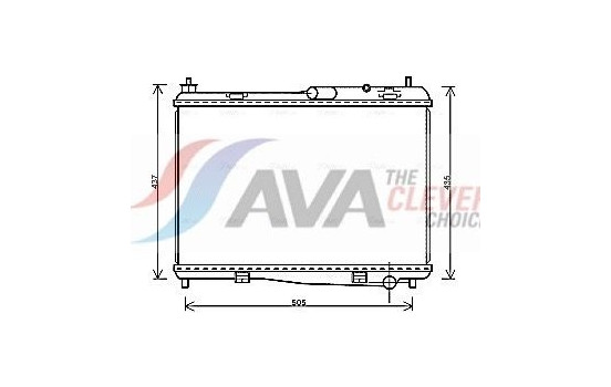 Radiator, engine cooling FD2440 Ava Quality Cooling