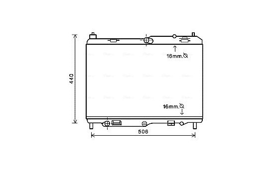 Radiator, engine cooling FD2441 Ava Quality Cooling