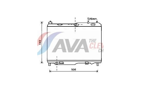Radiator, engine cooling FD2442 Ava Quality Cooling