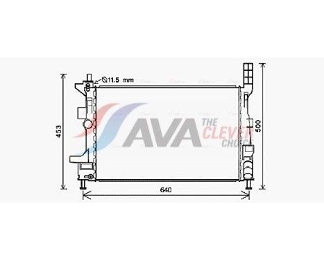 Radiator, engine cooling FD2578 Ava Quality Cooling