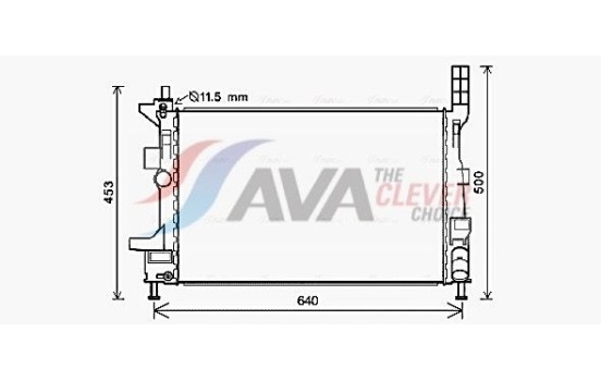 Radiator, engine cooling FD2578 Ava Quality Cooling
