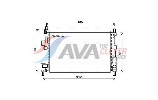 Radiator, engine cooling FD2601 Ava Quality Cooling