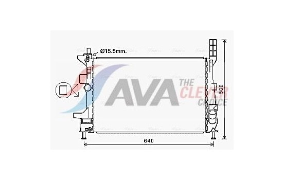 Radiator, engine cooling FD2602 Ava Quality Cooling
