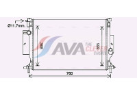 Radiator, engine cooling FD2643 Ava Quality Cooling