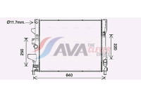 Radiator, engine cooling FD2644 Ava Quality Cooling