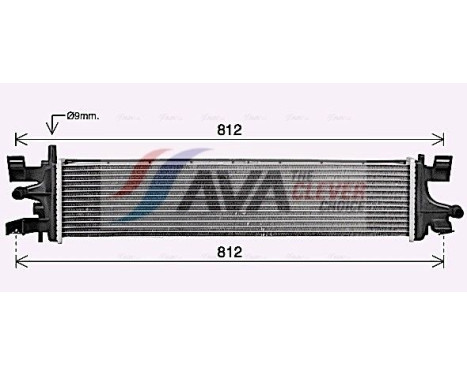 Radiator, engine cooling FD2663 Ava Quality Cooling, Image 2
