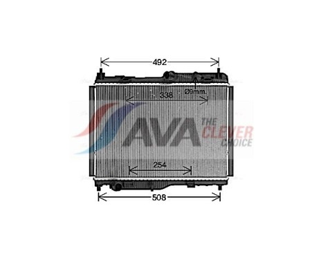 Radiator, engine cooling FD2681 Ava Quality Cooling, Image 2
