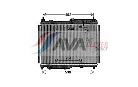Radiator, engine cooling FD2681 Ava Quality Cooling, Image 2