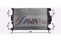 Radiator, engine cooling FD2689 Ava Quality Cooling