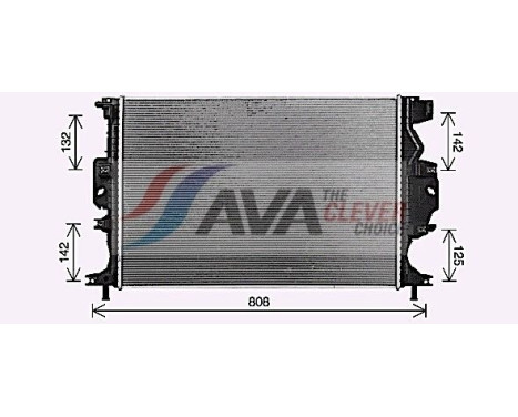Radiator, engine cooling FD2689 Ava Quality Cooling