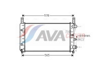 Radiator, engine cooling FDA2117 Ava Quality Cooling
