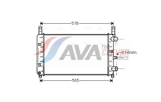 Radiator, engine cooling FDA2117 Ava Quality Cooling