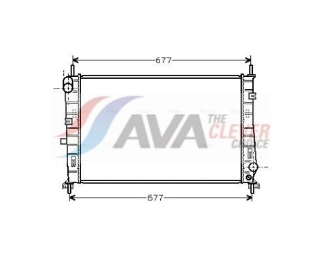 Radiator, engine cooling FDA2165 Ava Quality Cooling