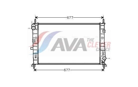 Radiator, engine cooling FDA2165 Ava Quality Cooling