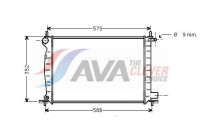 Radiator, engine cooling FDA2225 Ava Quality Cooling