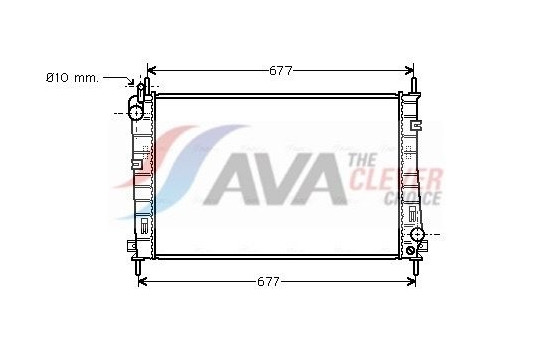 Radiator, engine cooling FDA2335 Ava Quality Cooling