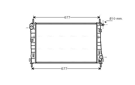 Radiator, engine cooling FDA2336 Ava Quality Cooling