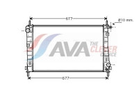 Radiator, engine cooling FDA2336 Ava Quality Cooling