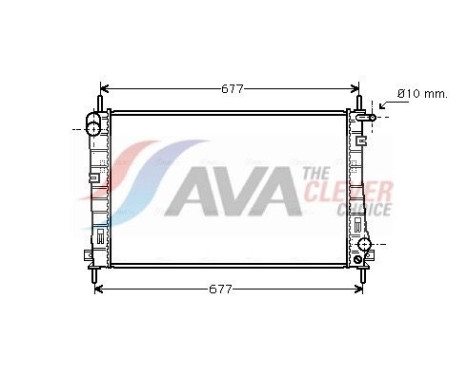 Radiator, engine cooling FDA2336 Ava Quality Cooling