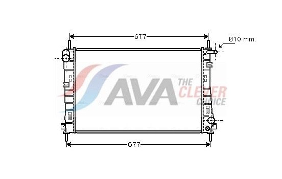 Radiator, engine cooling FDA2336 Ava Quality Cooling