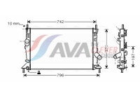 Radiator, engine cooling FDA2370 Ava Quality Cooling