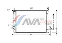 Radiator, engine cooling FDA2396 Ava Quality Cooling