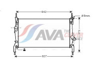 Radiator, engine cooling FDA2405 Ava Quality Cooling