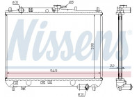 Radiator, engine cooling ** FIRST FIT ** 62409A Nissens