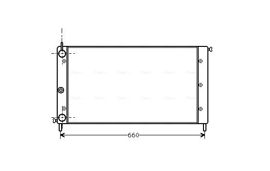 Radiator, engine cooling FT2058 Ava Quality Cooling