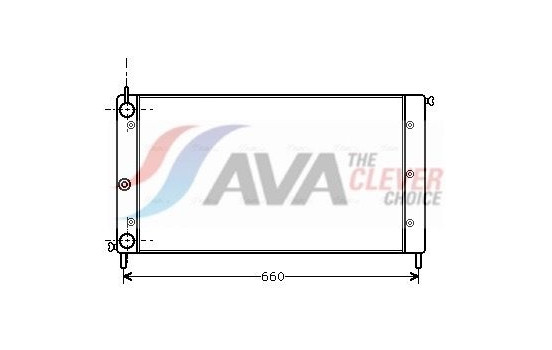 Radiator, engine cooling FT2058 Ava Quality Cooling