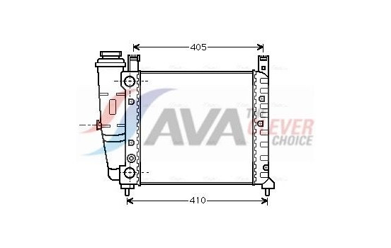 Radiator, engine cooling FT2077 Ava Quality Cooling