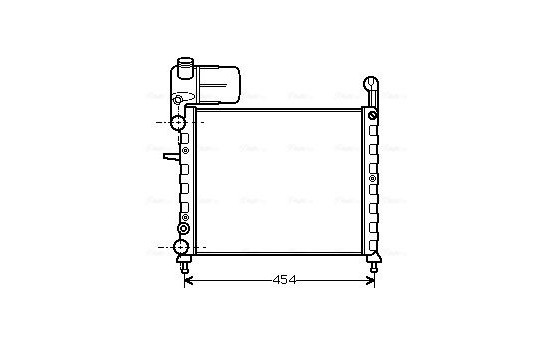 Radiator, engine cooling FT2100 Ava Quality Cooling