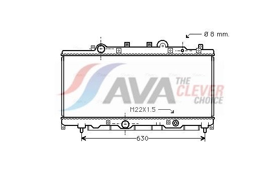 Radiator, engine cooling FT2148 Ava Quality Cooling