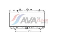 Radiator, engine cooling FT2166 Ava Quality Cooling