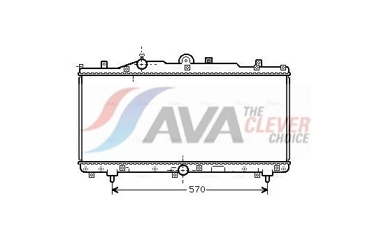 Radiator, engine cooling FT2166 Ava Quality Cooling