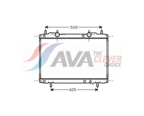 Radiator, engine cooling FT2167 Ava Quality Cooling