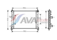 Radiator, engine cooling FT2326 Ava Quality Cooling