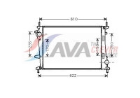 Radiator, engine cooling FT2329 Ava Quality Cooling