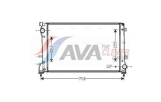Radiator, engine cooling FT2390 Ava Quality Cooling