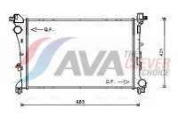 Radiator, engine cooling FT2414 Ava Quality Cooling