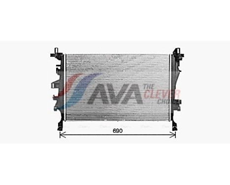 Radiator, engine cooling FT2468 Ava Quality Cooling