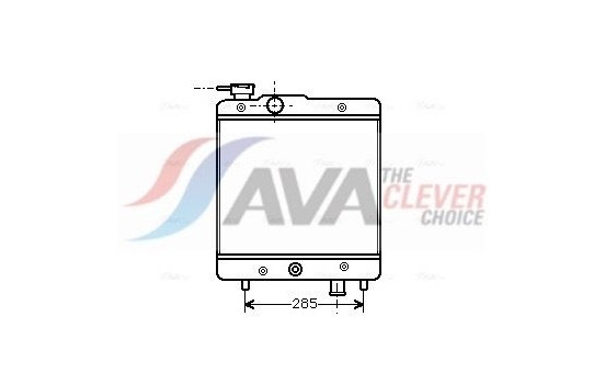 Radiator, engine cooling FTA2025 Ava Quality Cooling