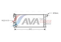 Radiator, engine cooling FTA2074 Ava Quality Cooling