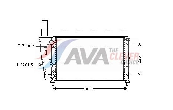 Radiator, engine cooling FTA2139 Ava Quality Cooling