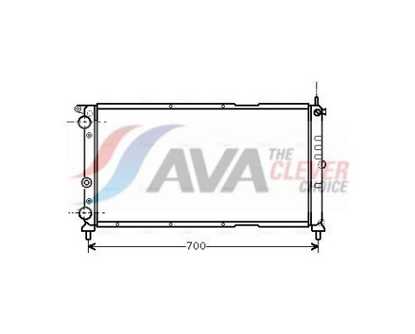 Radiator, engine cooling FTA2143 Ava Quality Cooling
