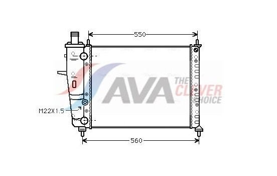 Radiator, engine cooling FTA2159 Ava Quality Cooling