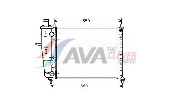 Radiator, engine cooling FTA2230 Ava Quality Cooling