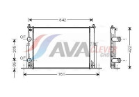 Radiator, engine cooling FTA2244 Ava Quality Cooling