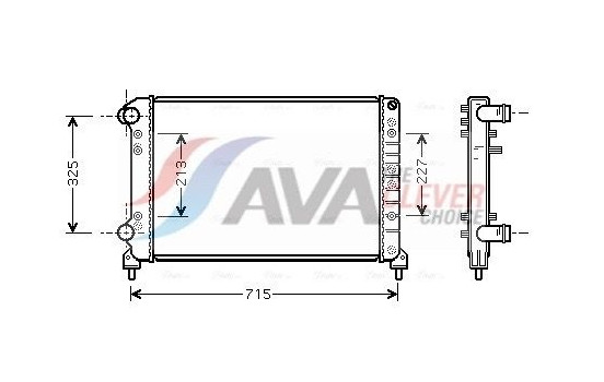 Radiator, engine cooling FTA2262 Ava Quality Cooling